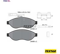 BRAKE PAD SET DISC BRAKE 2446902 FOR PEUGEOT MANAGER/Platform/Chassis/Van/Bus