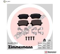 ZIMMERMANN 24483.170.2 Brake pad set