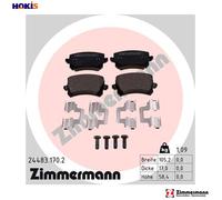 Brake pads 24483.170.2 ZIMMERMANN for VW SEAT AUDI