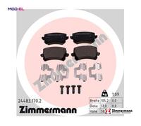 BRAKE PAD SET DISC BRAKE 24483.170.2 FOR VW CC/PASSAT/SEDAN/GRANDE SHARAN 2.0L