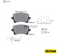 BRAKE PAD SET DISC BRAKE 2448307 FOR AUDI CTSA 2.5L 5cyl Q3 SUV