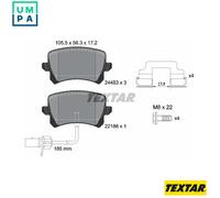 TEXTAR 2448307 Brake pad set