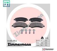 BRAKE PAD SET DISC BRAKE 24484.190.2 FOR VW CFPA 2.0L CNFB/CSHA/CNEA/CNFA 2.0L