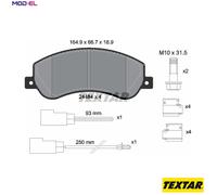 BRAKE PAD SET DISC BRAKE 2448401 FOR FORD AUSTRALIA TRANSIT/Van/Bus JXFA 2.4L