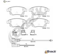 BRAKE PAD SET DISC BRAKE 24486 00 702 10 FOR FORD TRANSIT/Van/Platform/Chassis