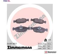 BRAKE PAD SET DISC BRAKE 24487.160.1 FOR DAIMLER JAGUAR Vanden/Plas XJ XK 4.0L