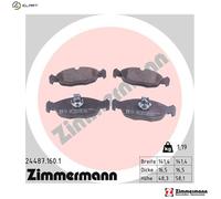 BRAKE PAD SET DISC BRAKE 24487.160.1 FOR DAIMLER JAGUAR Vanden/Plas XJ XK 4.0L