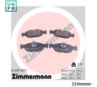 ZIMMERMANN 24487.160.1 Brake pad set