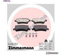 BRAKE PAD SET DISC BRAKE 24496.170.1 FOR VOLVO FORD B 5254 T6 2.5L 5cyl S80L
