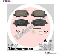 ZIMMERMANN 24496.170.3 Brake pad set