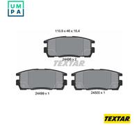 Textar Rear Brake Pads fits Vauxhall Antara Opel Chevrolet Captiva