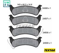 TEXTAR 2450601 Brake Pads Set Rear for