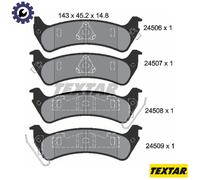 TEXTAR 2450601 Brake Pads Set Rear for