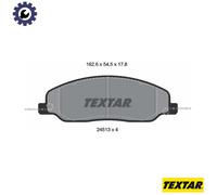 Textar Disc Brake Pad Set 2451301 Front for Ford Mustang (USA/Australia) Convertible