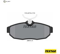 Textar Brake Pads 2451401 - Disc Brake for Ford USA & Ford Australia (Mustang Coupe 2012–2014)