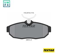 Textar Brake Pads 2451401 - Disc Brake for Ford USA & Ford Australia (Mustang Coupe 2012–2014)
