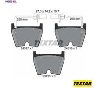 TEXTAR 2451701 Brake pad set