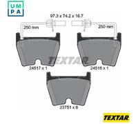 BRAKE PAD SET DISC BRAKE 2451701 FOR AUDI A4/S4/Convertible BNS 4.2L 8cyl A4