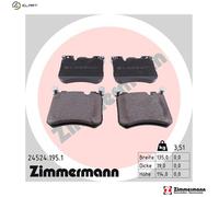ZIMMERMANN 24524.195.1 Brake pad set
