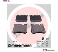 ZIMMERMANN 24524.195.1 Brake pad set
