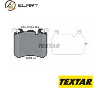BRAKE PAD SET DISC BRAKE 2452401 FOR ROLLS-ROYCE WRAITHDAWNGHOSTI BMW X6/E72