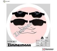 ZIMMERMANN 24536.180.2 Brake pad set