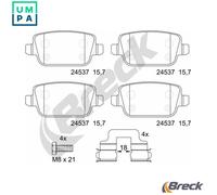 BRAKE PAD SET DISC BRAKE 24537 00 702 00 FOR FORD MONDEO/IV/Turnier KUGA 2.2L