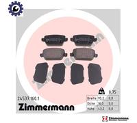 Otto Zimmermann Brake Pads 24537.160.1 - Disc Brake Set for Land Rover Ford Volvo