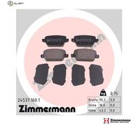 Otto Zimmermann Brake Pads 24537.160.1 - Disc Brake Set for Land Rover Ford Volvo