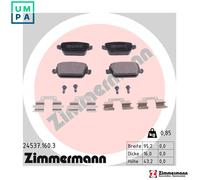 ZIMMERMANN 24537.160.3 Brake pad set