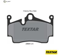 BRAKE PADS REAR Boxster 987 2.7L / 987C 2.7L 98735293901
