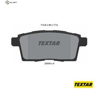 Fits TEXTAR 2454501 BRAKE PADS /R/MAZDA CX-9 3.5-3.7 07- ✅UK Seller