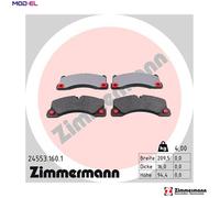 ZIMMERMANN 24553.160.1 Brake pad set