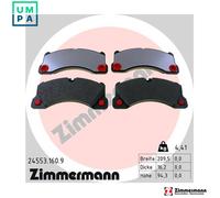 Brake pads 24553.160.9 ZIMMERMANN for PORSCHE VW AUDI