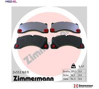 Brake pads 24553.160.9 ZIMMERMANN for PORSCHE VW AUDI