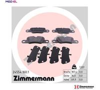 BRAKE PAD SET DISC BRAKE 24554.160.1 FOR PORSCHE 911 PANAMERA/Sport/Turismo 3.0L