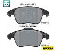 Textar Front Brake Pads 2455801 – Fits Citroën DS4/C4/DS5 & Peugeot 5008/308/207 CC/SW/3008