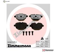ZIMMERMANN 24561.975.1 Brake pad set