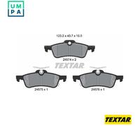 For Toyota Genuine OE Textar Brake Pads Full Set Of 4 Rear 2457401