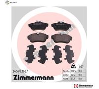 BRAKE PAD SET DISC BRAKE 24578.165.1 FOR PEUGEOT EXPERT/Platform/Chassis/Van