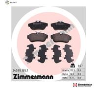 BRAKE PAD SET DISC BRAKE 24578.165.1 FOR PEUGEOT EXPERT/Platform/Chassis/Van