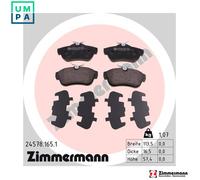 BRAKE PAD SET DISC BRAKE 24578.165.1 FOR PEUGEOT EXPERT/Platform/Chassis/Van