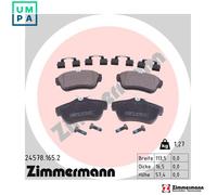 ZIMMERMANN 24578.165.2 Brake pad set