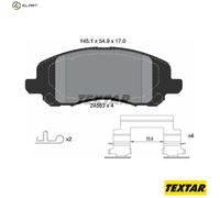 Textar Front Brake Pad Set 2458301 – Fits Dodge Chrysler Jeep Mitsubishi