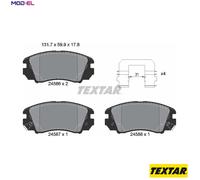 TEXTAR 2458601 Brake pad set