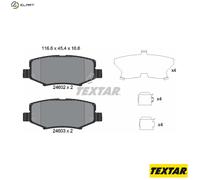 Textar Rear Brake Pads fits Jeep Wrangler Liberty Compass Dodge Nitro 2460201