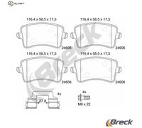 BRECK 24606 00 554 00 Brake Pads