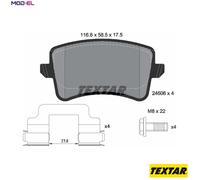 TEXTAR 2460601 Brake pad set