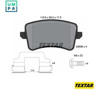 BRAKE PAD SET DISC BRAKE 2460601 FOR AUDI A4/S4 Q5/SUV A5/Sportback/S5 2.0L 4cyl
