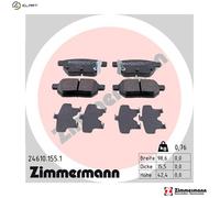 BRAKE PAD SET DISC BRAKE 24610.155.1 FOR TOYOTA 2ZR-FE/7ZR/5ZR-FXE 1.8L 4cyl IQ